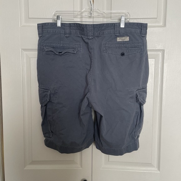 Vintage Polo Ralph Lauren Classic Polo Chino Cargo Shorts Men 42T Blue Y2K 9" - Picture 3 of 12